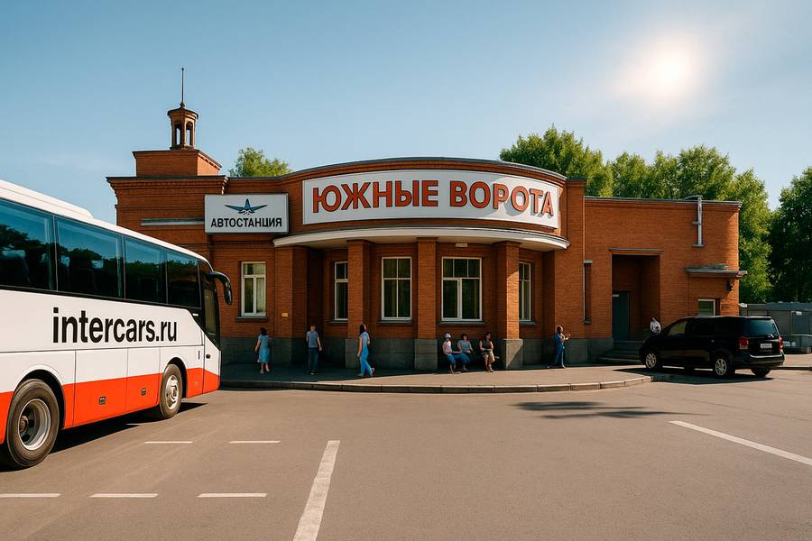 Автостанция «Южные Ворота» — фасад, Челябинск