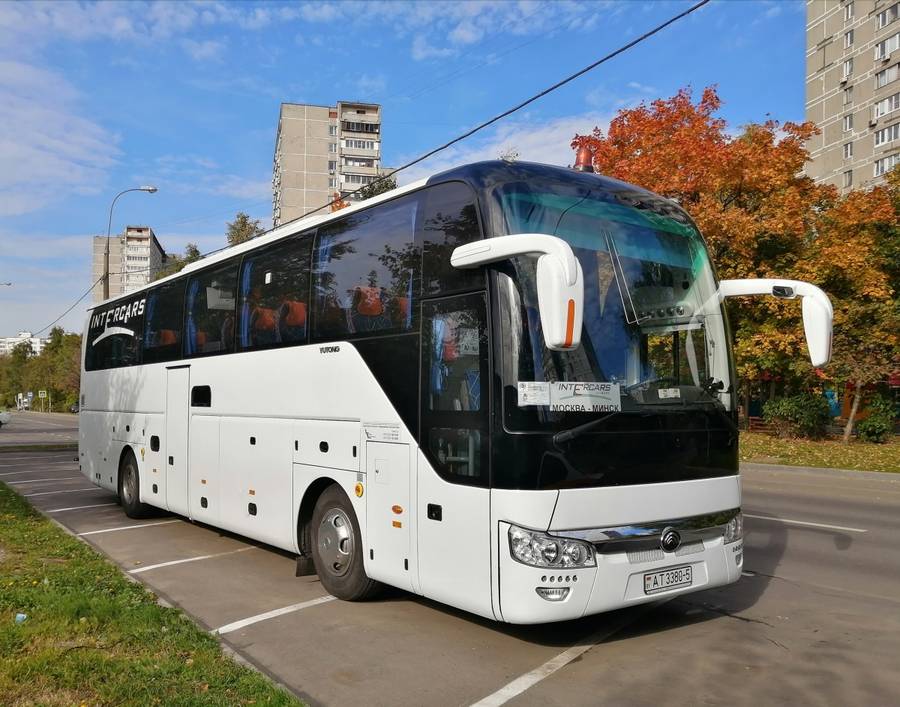 Фирменный автобус Intercars на линии РФ↔РБ